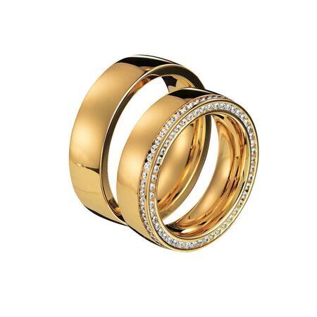 Ringe von Infinity auf weißem Hintergrund