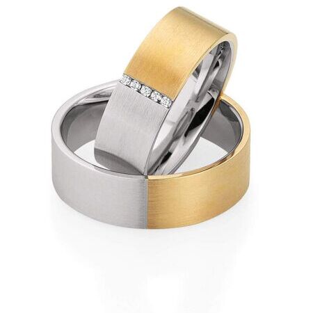 Ringe von Selection auf weißem Hintergrund